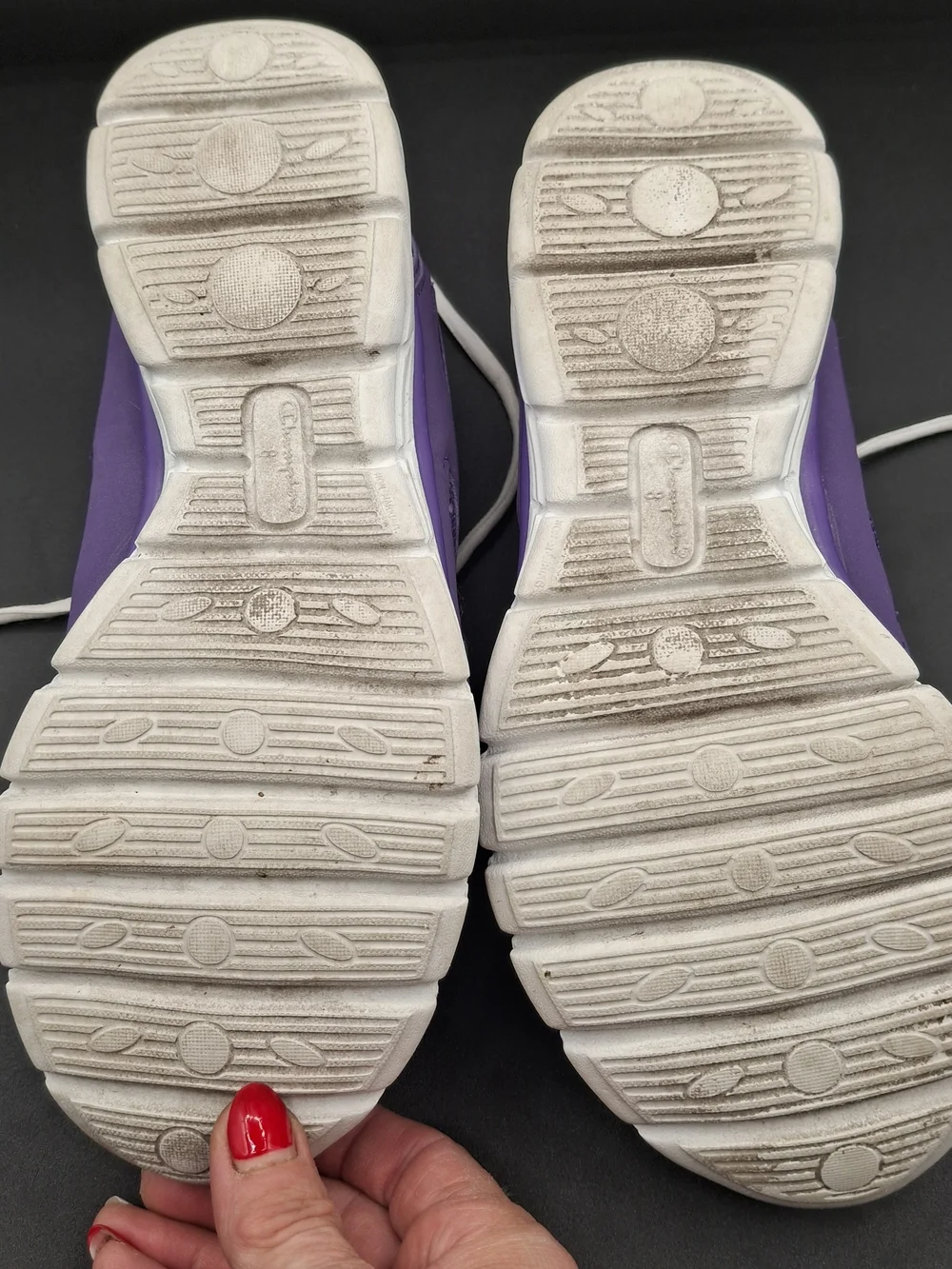 Champion Women's Purple Mesh Running Sneakers with White Laces